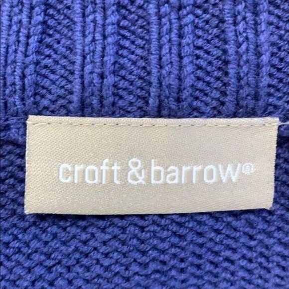 Croft and Barrow Winter Blue Medium Zippered Sweater‎ - Picture 2 of 9